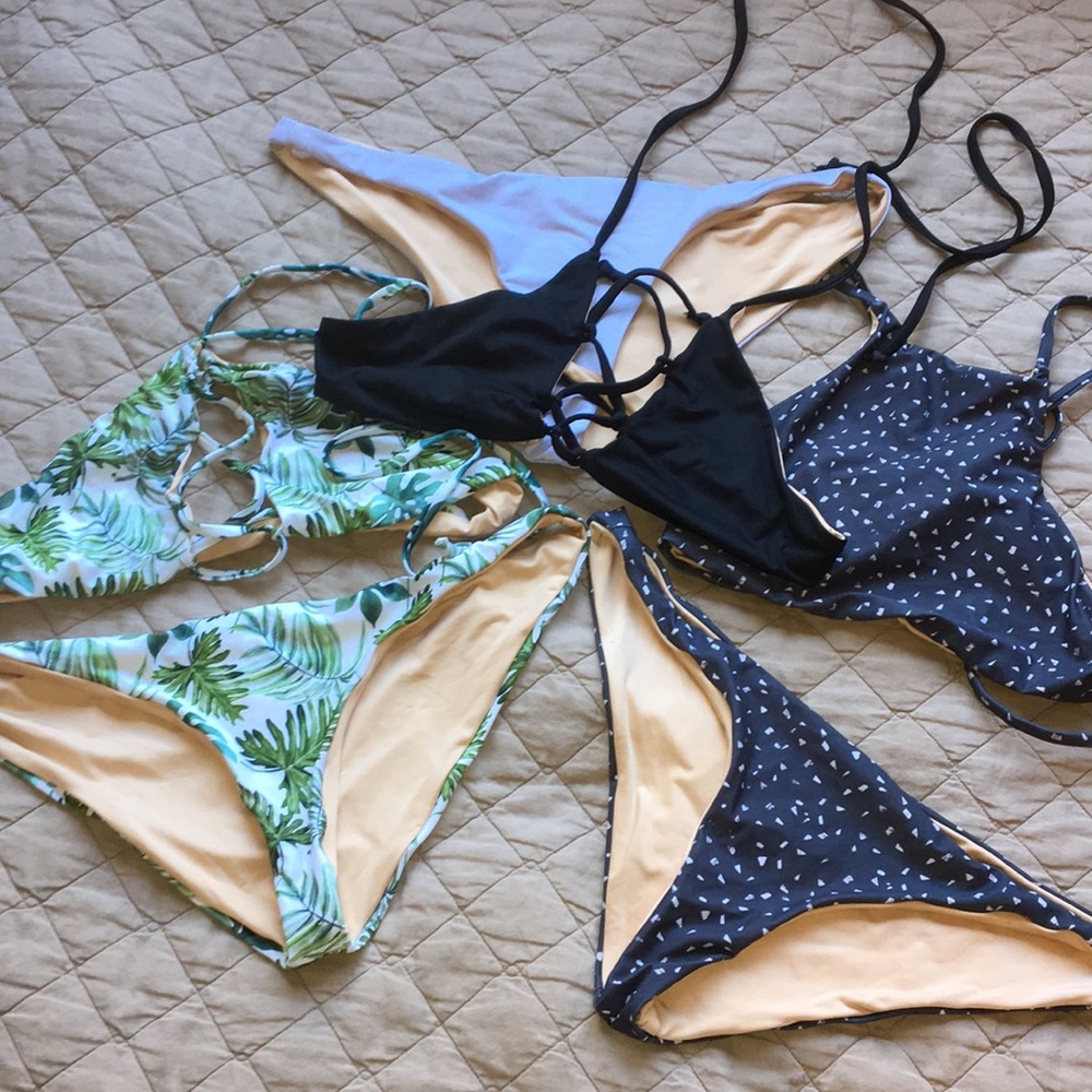 NWOT Free Bella Swim Recycled Bikinis sz Large